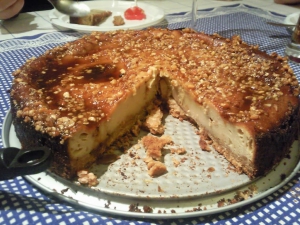 tarta de turrón casera