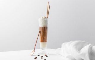 affogato con granizado de café